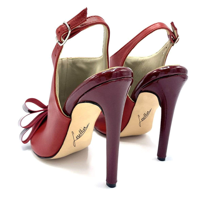 Frédéric Lesellier Chaussures "Préciosa", Sandale à talon en cuir, faite main
