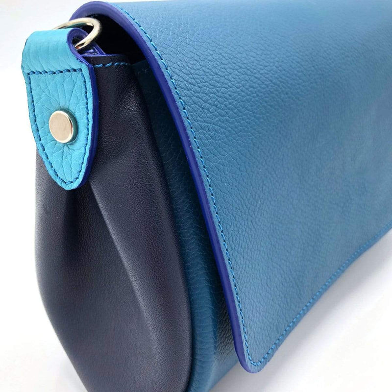 “Promenade”，天蓝色，手工制作的小包