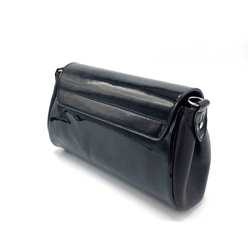 "Promenade", Patent black, Handmade pouch