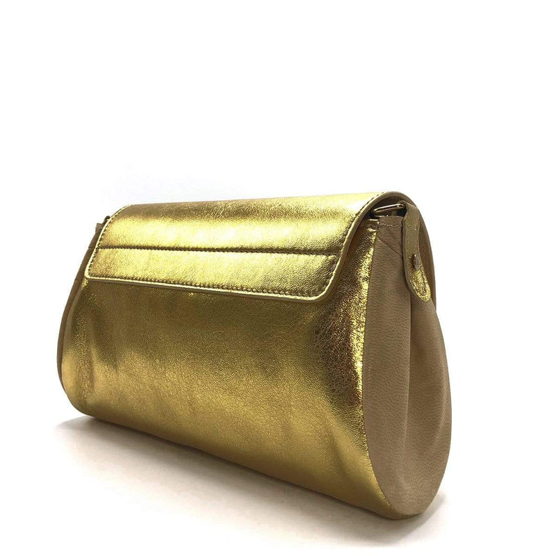 “Promenade”，金色，手工制作的小袋