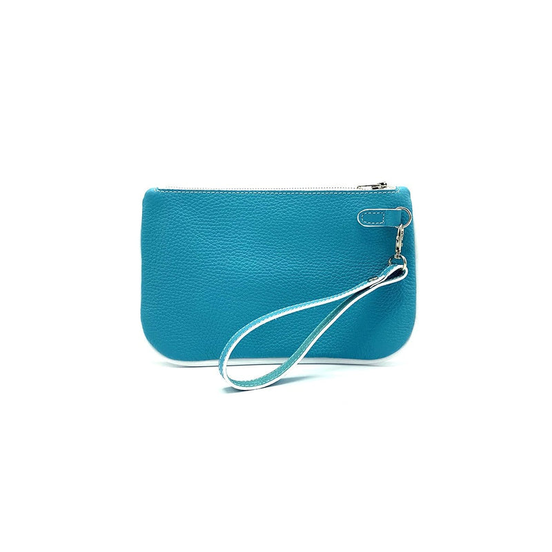 "Steffi", Turquoise Pouch, Handmade Pouch