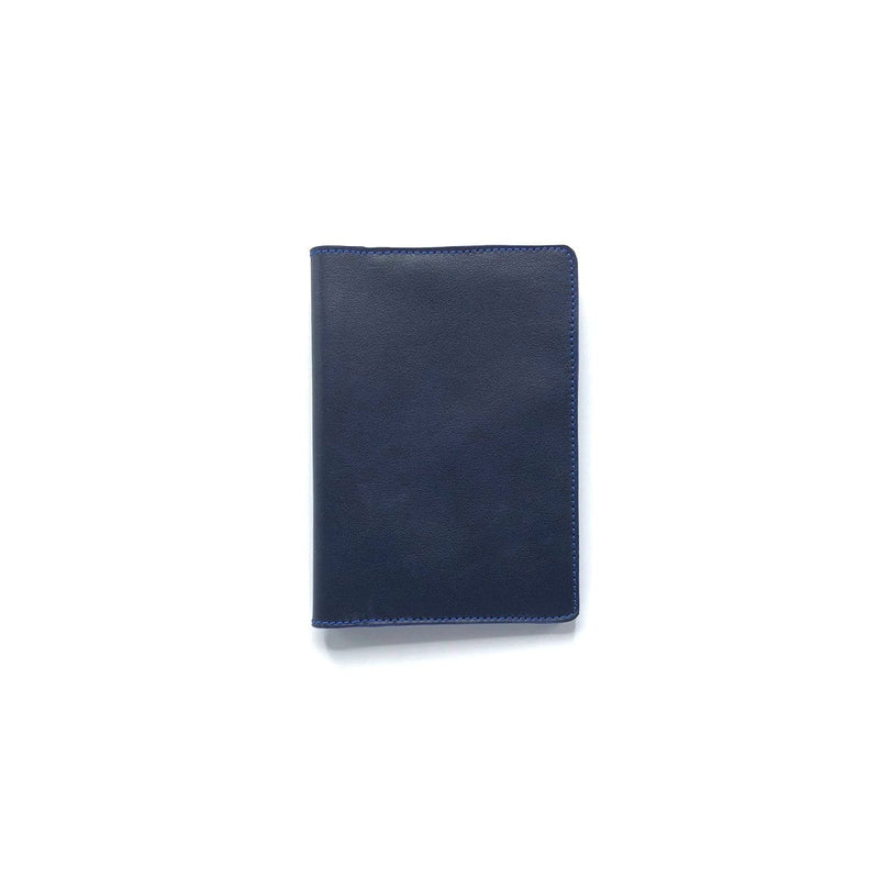 Frédéric Lesellier Protège Passeport Bleu "Wayfarer", Protège passeport en cuir, fait main