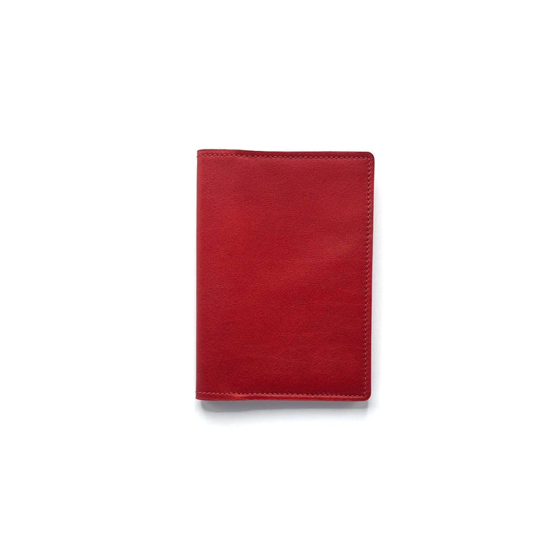Frédéric Lesellier Protège Passeport Rouge "Wayfarer", Protège passeport en cuir, fait main