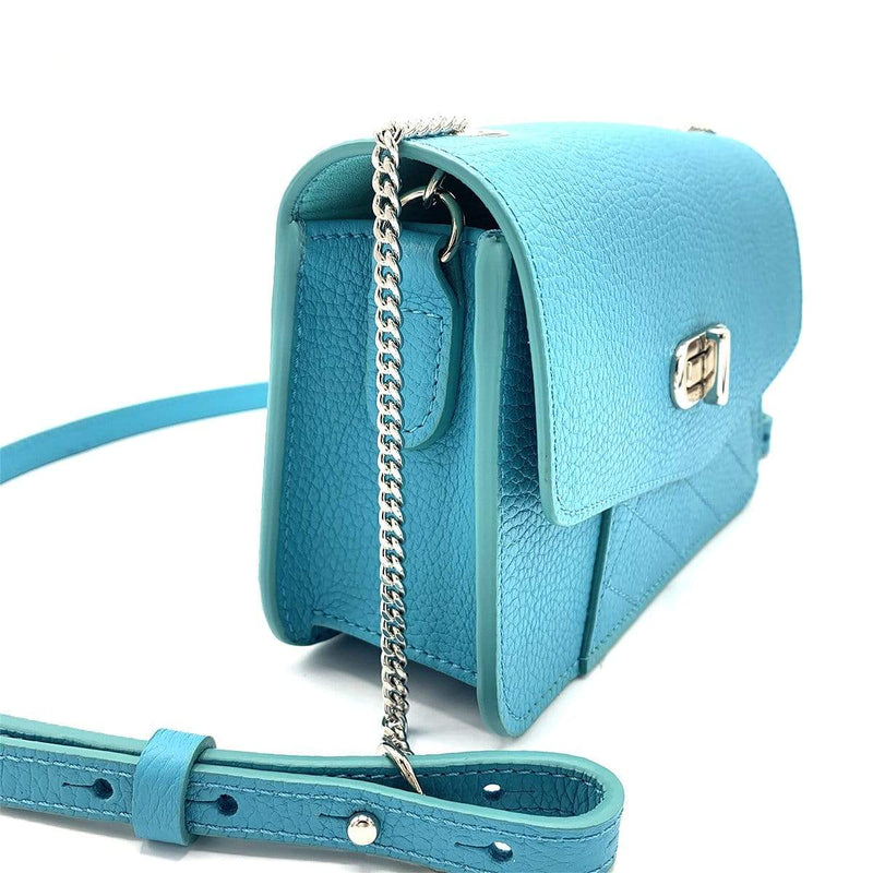 "Nano Letter Bag", Blue Lagoon, Handmade Shoulder Bag