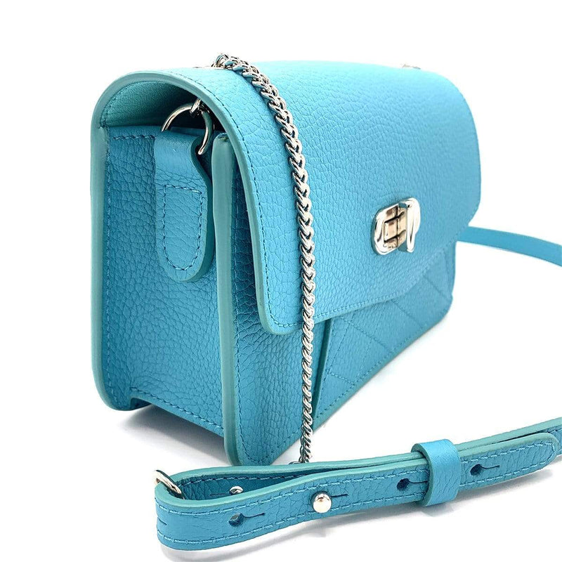 "Nano Letter Bag", Blue Lagoon, Handmade Shoulder Bag